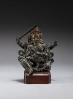 A bronze figure of Mahakala Tibet, 16th-17th century | 西藏 十六至十七世紀 銅大黑天坐像