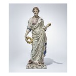  A WEDGWOOD PEARLWARE LARGE FIGURE OF CERES EARLY 19TH CENTURY 