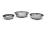 Three Pewter Basins, American, Late 18th- Early 19th Century