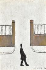 LAURENCE STEPHEN LOWRY, R.A. | MAN LOOKING AT SOMETHING