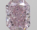 A 0.28 Carat Fancy Purplish Pink Cut-Cornered Rectangular Modified Brilliant-Cut Diamond