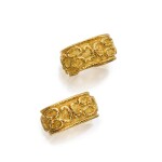 Two Gold Cuff-Bracelets