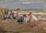 Spielende Kinder am Strand (Children playing on the beach)