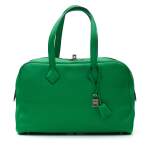 Bambou Victoria Duffle Bag 36cm in Taurillion Clemence Leather, 2014