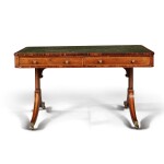 A Regency Rosewood and Satinwood Inlaid Writing Table, Circa 1810