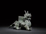 An important and outstanding bronze male chimera, bixie, Han dynasty | 漢 青銅辟邪