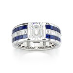 Diamond and sapphire ring | 格拉夫 | 鑽石配藍寶石戒指