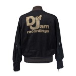Jazzy Jay's personalized Def Jam varsity bomber jacket, [ca. 1985]