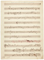 Jacques Offenbach. Collection of sketchleaves, including sketches for
