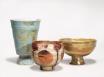 Beatrice Wood, Vase and Two Luster Bowls