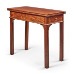 Very Fine and Rare Chippendale Carved and Figured Mahogany Games Table, Newport, Rhode Island, Circa 1770