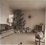 'Xmas tree in a living room in Levittown, L. I.'