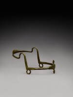 A bronze bridle fixture, India, possibly Mewar, 19th century or earlier