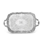 A Victorian silver tray, Edward Barnard & Sons, London, 1900