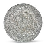 A NORWEGIAN SILVER DISH, MAKER'S MARK AB IN MONOGRAM FOR ADRIAN BOGARTH OF TRONDHEIM, DATED 1703