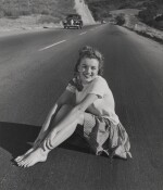 UNIQUE VINTAGE GELATIN PHOTOGRAPH OF MARILYN MONROE, 'THE JOURNEY BEGINS', 1945, US 