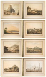 A group of eight aquatint views of India, late 18th century/early 19th century