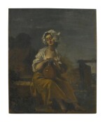 Sold Without Reserve | SPANISH SCHOOL, 18TH CENTURY | A YOUNG WASHERWOMAN IN A LANDSCAPE