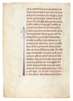 Leaf from a Gospel Lectionary, decorated manuscript on vellum [Italy, 12th century]