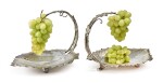 Two Matching American Silver Grape Stands, Redlich & Co, New York, circa 1900