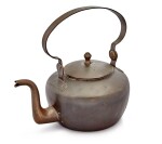 Copper Tea Kettle, Joseph Harbeson (1770-1822), Philadelphia, Pennsylvania, Circa 1800