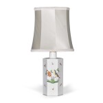 A Herend Rothschild Birds pattern vase now fitted as a lamp, 20th century