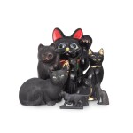 A collection of eight cats, 20th century