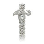 GRAFF | BABY SWAN, WHITE GOLD AND DIAMOND-SET BRACELET WATCH WITH CONCEALED DIAL CIRCA 2015