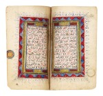 A miniature illuminated Qur’an, India, Sultanate, 15th/16th century