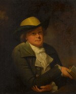Portrait of John O'Keefe (1747-1833), half-length, in a green jacket and hat
