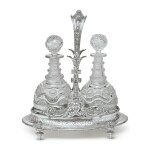 AN AMERICAN SILVER LARGE DECANTER STAND, TIFFANY & CO., NEW YORK, CIRCA 1870-75