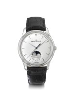 JAEGER-LECOULTRE | REF 176.8.64.S MASTER CONTROL, A STAINLESS STEEL AUTOMATIC CENTER SECONDS WRISTWATCH WITH DATE AND MOON PHASES CIRCA 2014