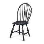 A Black Painted Brace-Back Bow-Back Windsor Side Chair, New York, Circa 1790
