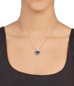 Sapphire and Diamond Pedant-Necklace