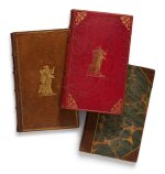 [Gosden, Thomas] | Three handsome sporting bindings, one with a fore-edge painting