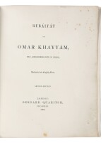 [FitzGerald, Edward, translator] | Rubáiyát of Omar Khayyám, the Astronomer-Poet of Persia, rendered into English Verse