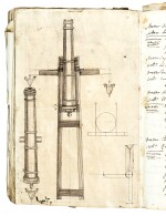 Artillery, Seventeenth-century Italian illustrated manuscript treatise about artillery and cannons, c1673 