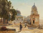 At the Dome of the Rock and the Fountain of Qayt Bay, Jerusalem