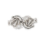Broche double-clip diamants | Diamond double-clip brooch