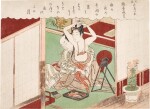 Attributed to Suzuki Harunobu (1725-1770) | Autumn Moon of the Mirror Stand (Kyodai no shugetsu) | Edo period, 19th century 