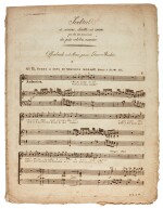 W. A. Mozart. Early edition of the parts of the aria "Ch'io mi scordi di te", K.505