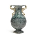A Staffordshire porphyry ware two-handled baluster vase, circa 1785, perhaps Wedgwood or Palmer