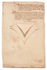 Maria Eleonora, Queen of Sweden, document signed, 17 January 1637