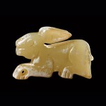 A jade 'rabbit' pendant Shang – early Western Zhou dynasty | 商至西周早期 玉兔珮飾