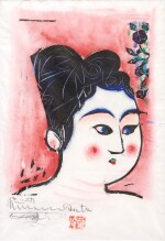Munakata Shiko (1903-1975) | Tied-up hair (Agemage no saku) | Showa period, 20th century
