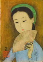 Mai Trung Thu 枚中栨 （梅忠恕） | Lady with Fan 執扇仕女