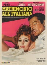 MATRIMONIO ALL' ITALIANA / MARRIAGE ITALIAN STYLE (1964) POSTER, ITALIAN