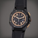 Reference 26378IO.OO.A001KE.01 Royal Oak Offshore Arnold Schwarzenegger 'The Legacy' | A limited edition titanium and ceramic automatic chronograph wristwatch with date, Circa 2012