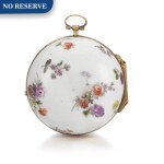Porcelain Watch Case With Associated Movement, Circa 1760
