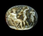 Italian, 16th century | Cameo with Silenus attended by a Bacchant and a Satyr